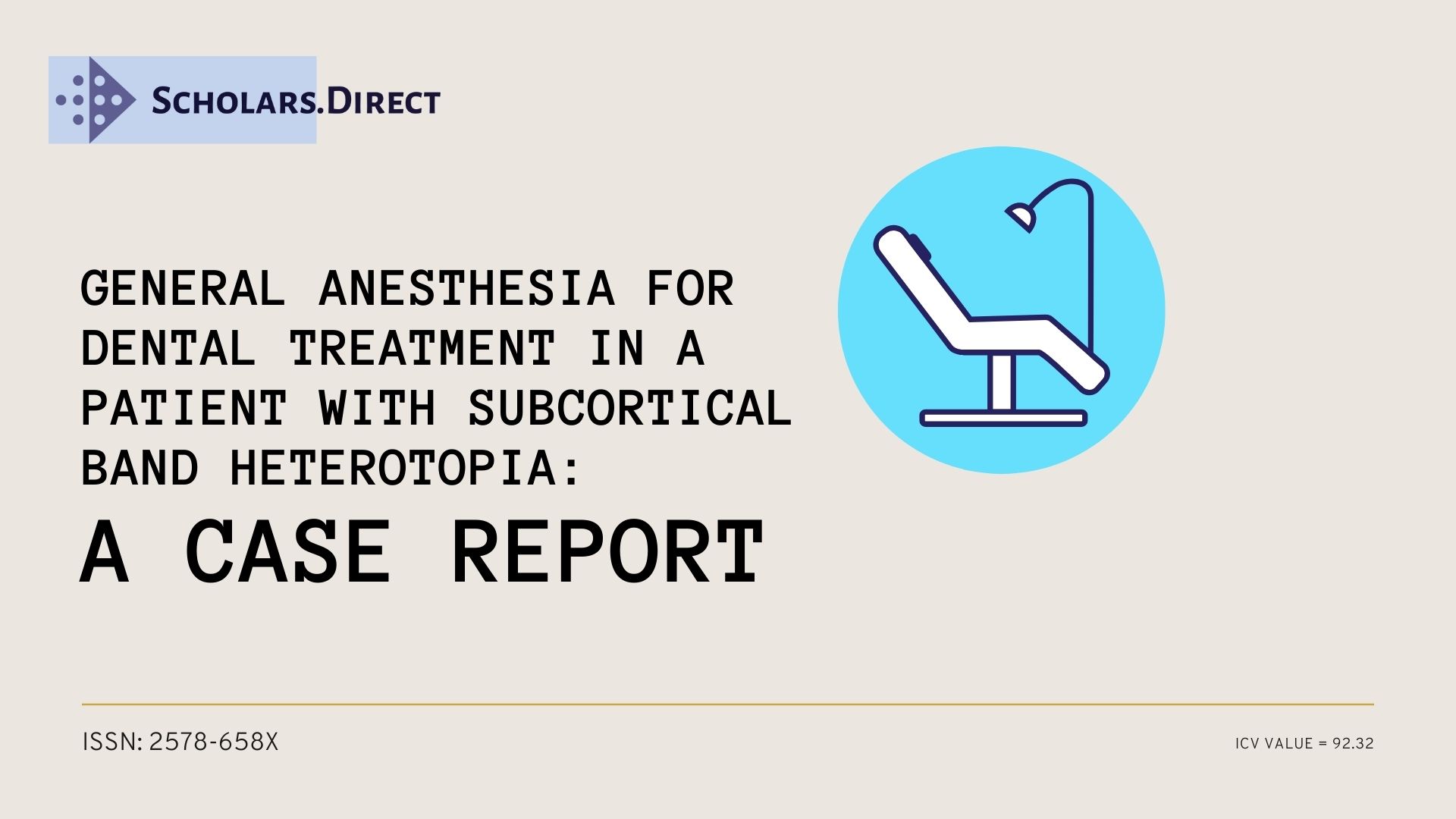 Journal of Anesthesia for Dental Treatment